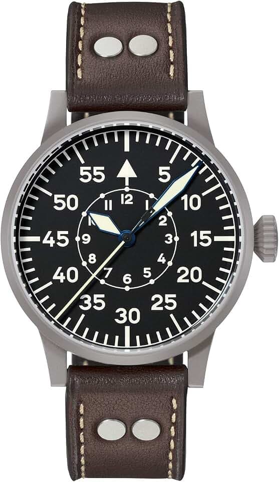 Laco Fliegeruhr Original Leipzig Made in Germany – 42 mm Ø hochwertige Handaufzugsuhr – Einzigartige Qualität. Herausragende Verarbeitung – Wasserdicht im zeitlosem Design – seit 1925