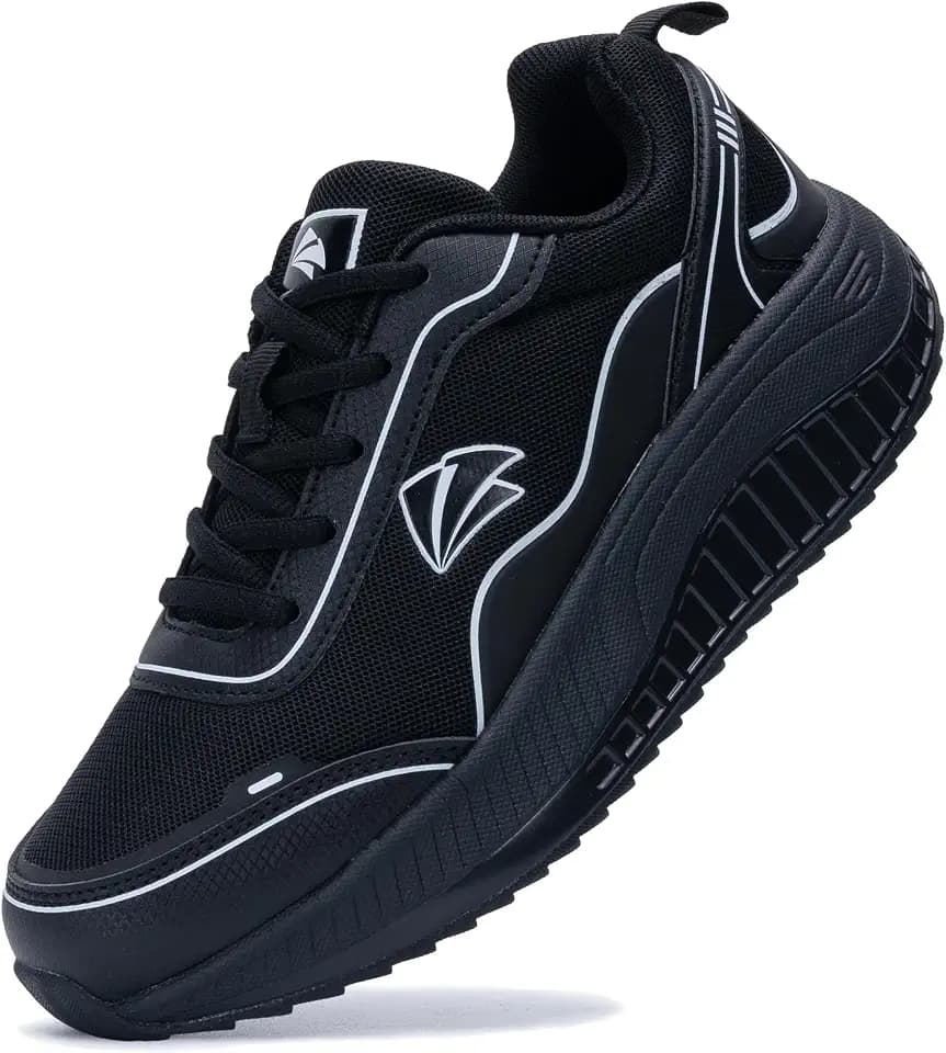 QAUPPE Women Orthotic Walking Shoes Plantar Fasciitis Arch Support Sneakers