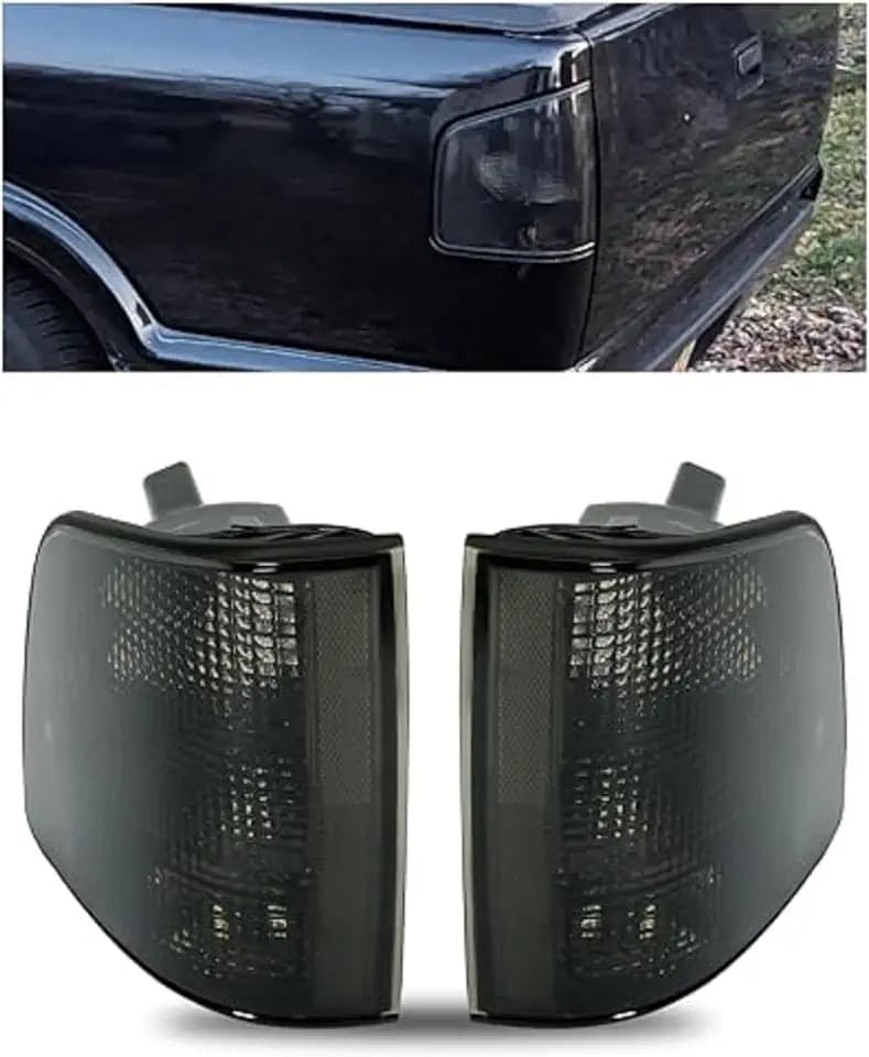 HECASA Tail Lights w/o Bulbs Compatible with 1994-2004 Chevy S10/GMC Sonoma