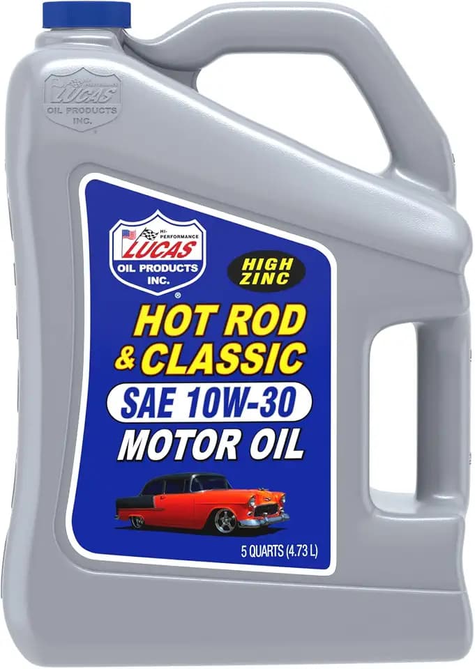 Lucas Oil 10679 Hot Rod & Classic Car SAE 10W-30 Motor Oil - 5 Quart