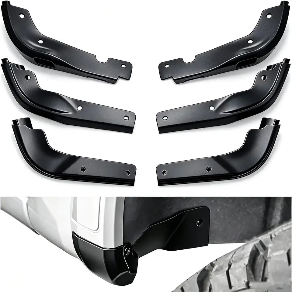 Mud Flap Delete Kit for 2019-2025 GMC Sierra 1500 2WD 4WD & Classic, Front & Rear Mud Guard Delete Replacement, Sierra 1500 Exterior Accessories