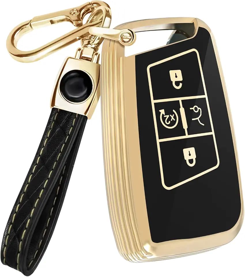 Lucrum Compatible with Volkswager Key Fob Cover & Keychain