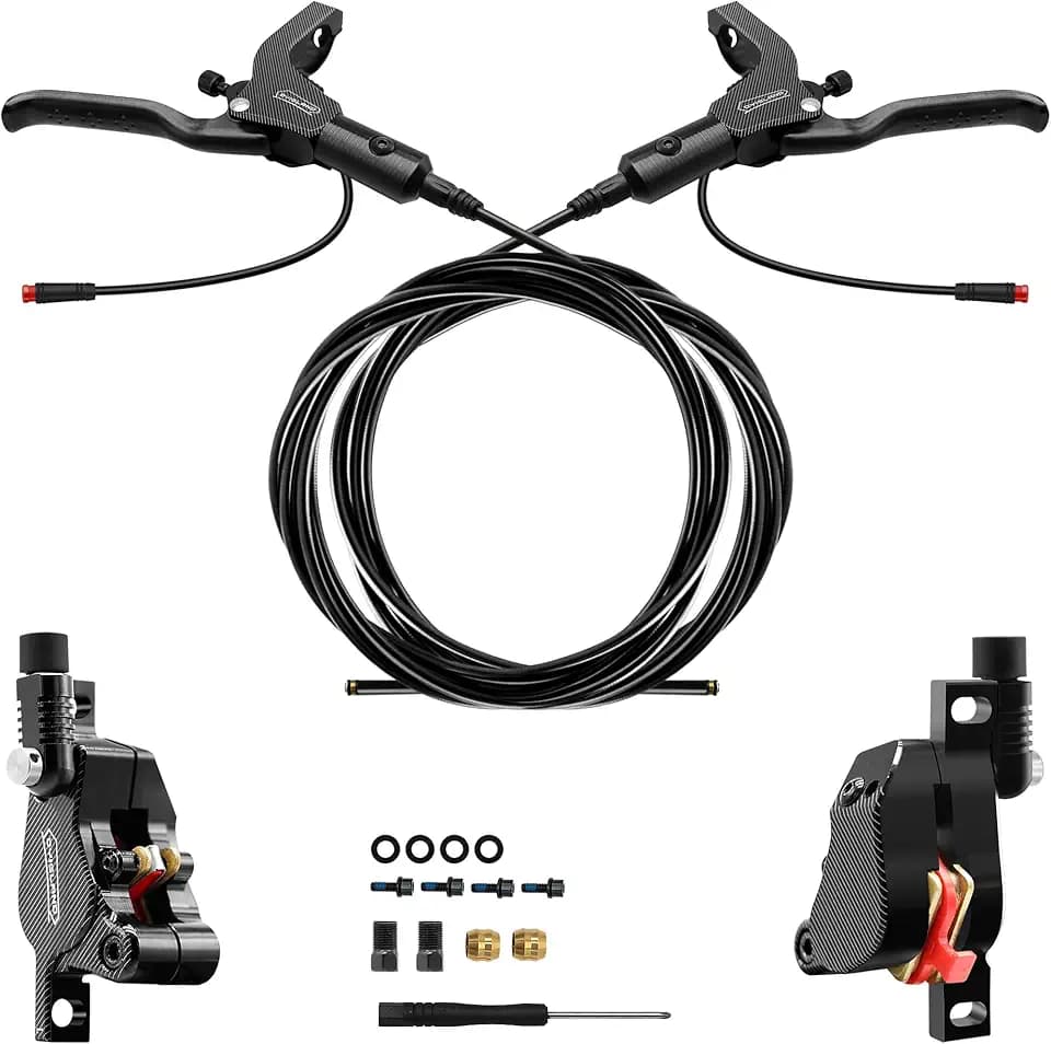 LD-210S Electric Scooter Hydraulic Disc Brakes Set, 2-PIN/Power-Off Hydraulic Brake kit for E-Scooter