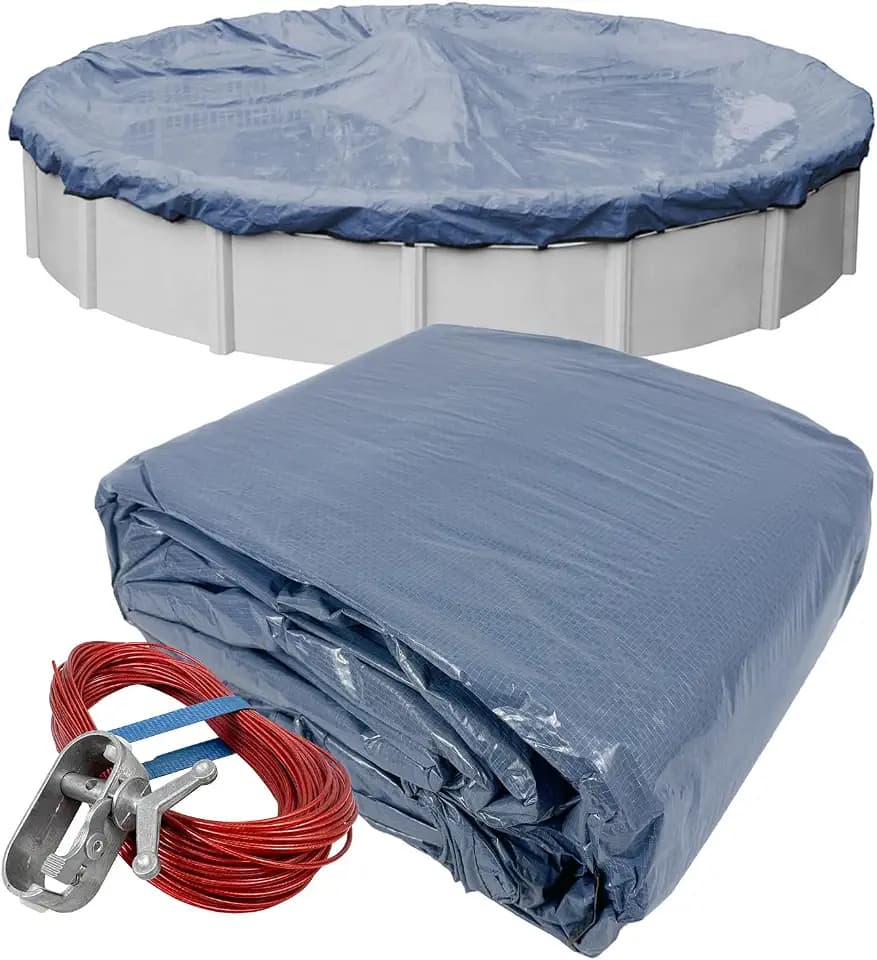 Robelle 12 ft Value Line Winter Pool Cover for Above Ground Pools