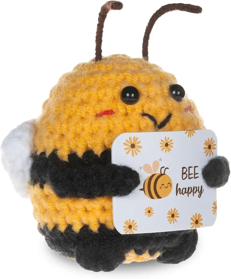 WenmthG Pocket Hug Biene Glücksbringer Geschenke, Glück Biene Positive Geschenke, Positive Kartoffel Deutsch Ersatz - 1 St