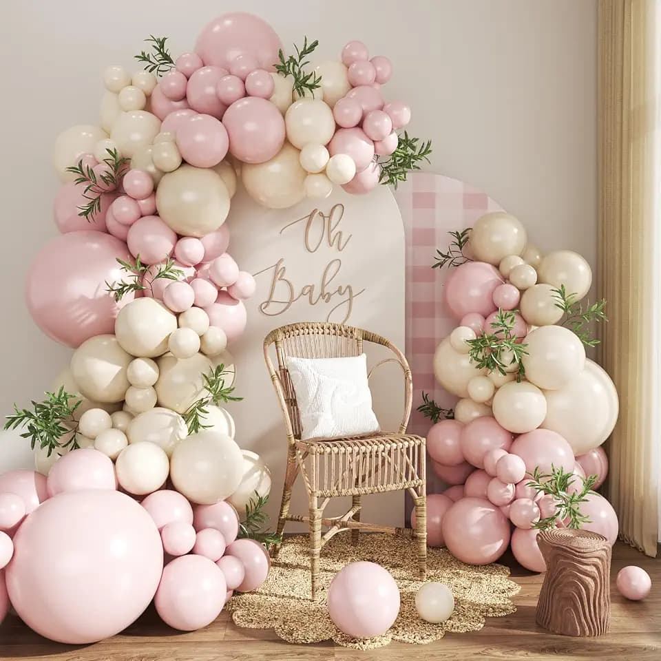Dusty Pink Balloon Arch Garland Kit for Bridal Shower Birthday Decorations