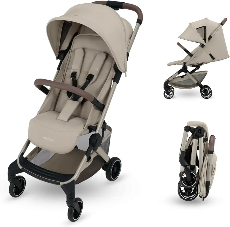 Maxi Cosi Lara Select Baby Kinderwagen, 0–4 Jahre (0–22 kg), Edition Beige