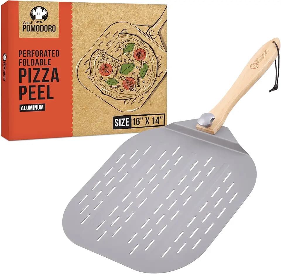 Chef Pomodoro Perforierter Pizzaschieber, 35,6x40,6 cm