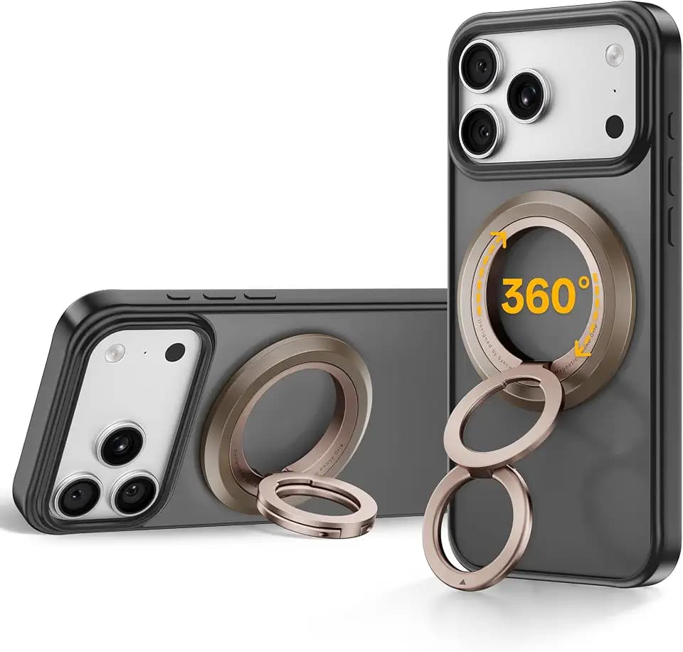 SYNCWIRE Magnetic Phone Ring Holder, for MagSafe Phone Grip Stand Kickstand