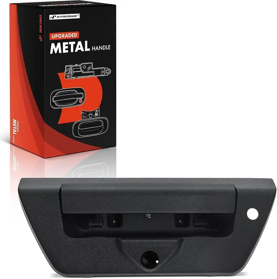 A-Premium Upgraded Metal Tailgate Handle w/Camera Hole & LED Hole