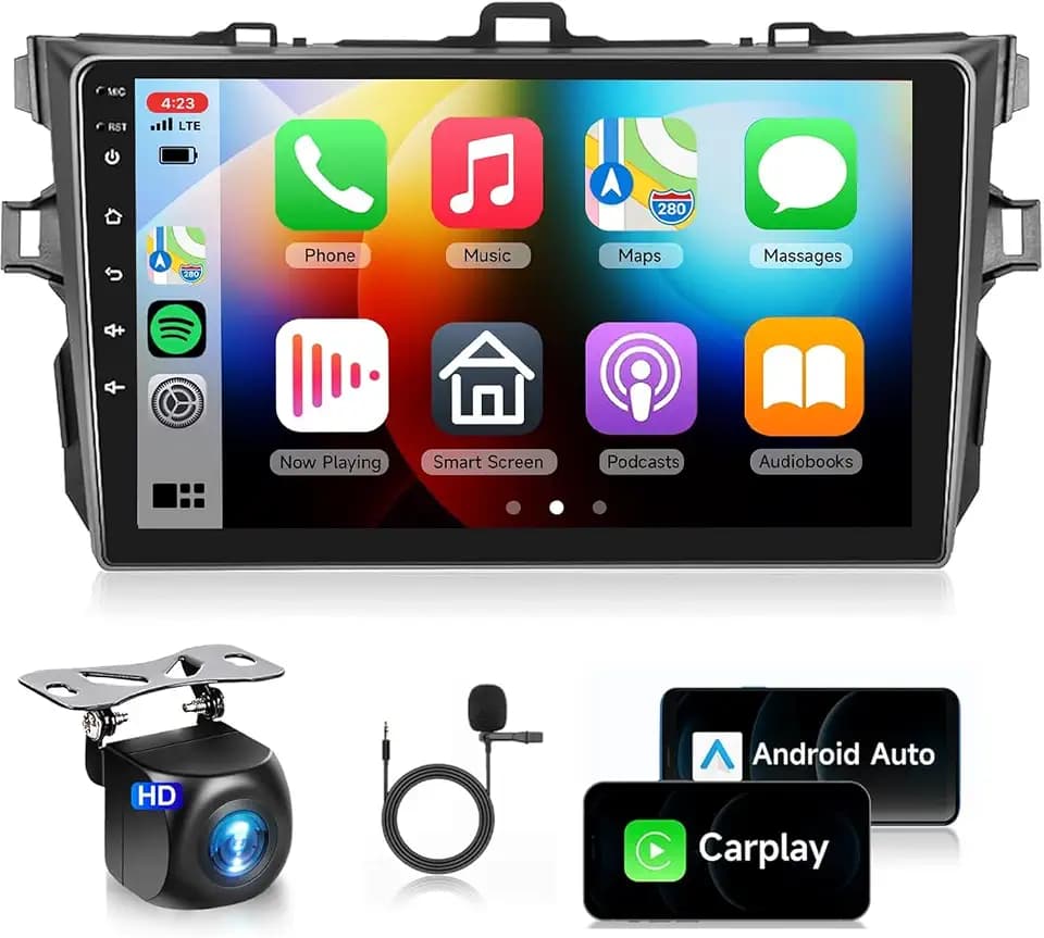 5G WiFi Car Stereo for Toyota Corolla 2009-2013 Radio with Wireless Carplay