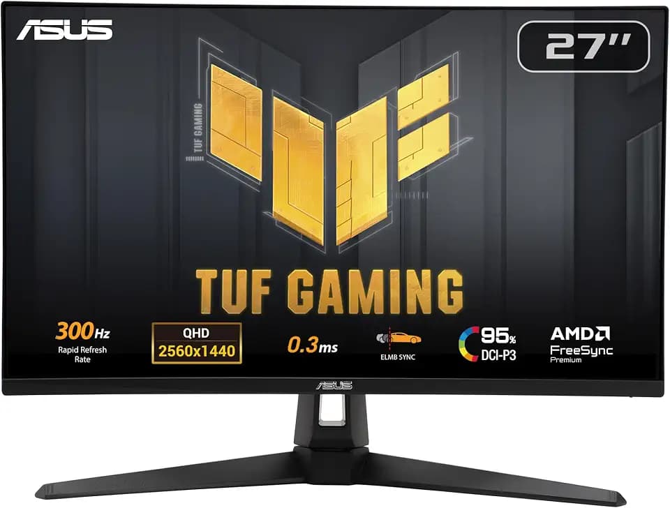 ASUS TUF Gaming VG27AQM5A 27 Inch 1440p 300Hz G-SYNC Gaming Monitor