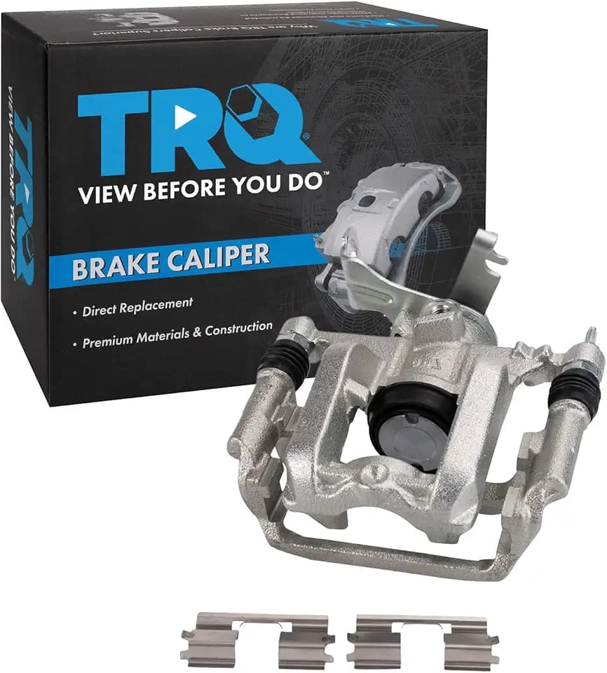 TRQ Rear Left Brake Caliper w/Bracket Drivers Side