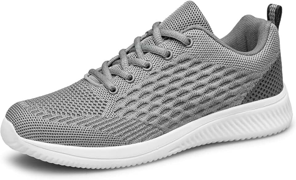 Men's Walking Shoes Non Slip Running Sneakers Lightweight Breathable Tennis Shoes Workout Athletic Sneakers