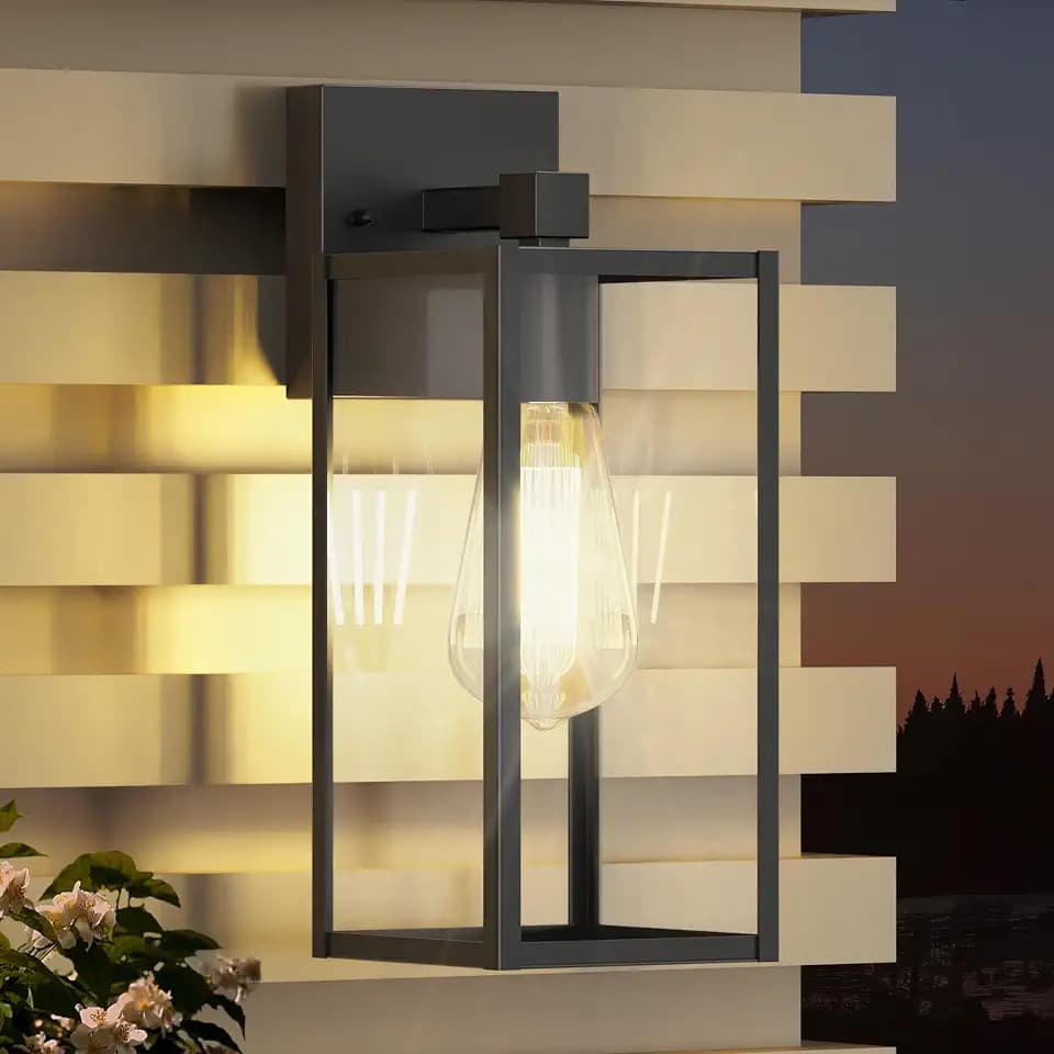 WIHTU 13in Outdoor Porch Light Wall Mount, Exterior Lighting Fixture