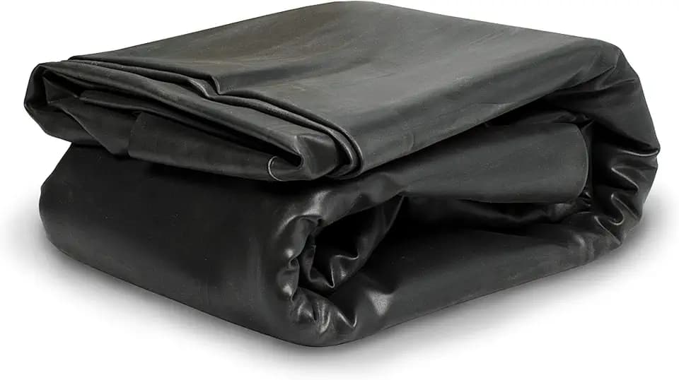 Aquascape PRO Grade 45 MIL EPDM Fish-Safe Pond Liner, 5 x 15 feet, 75 sq ft, Black