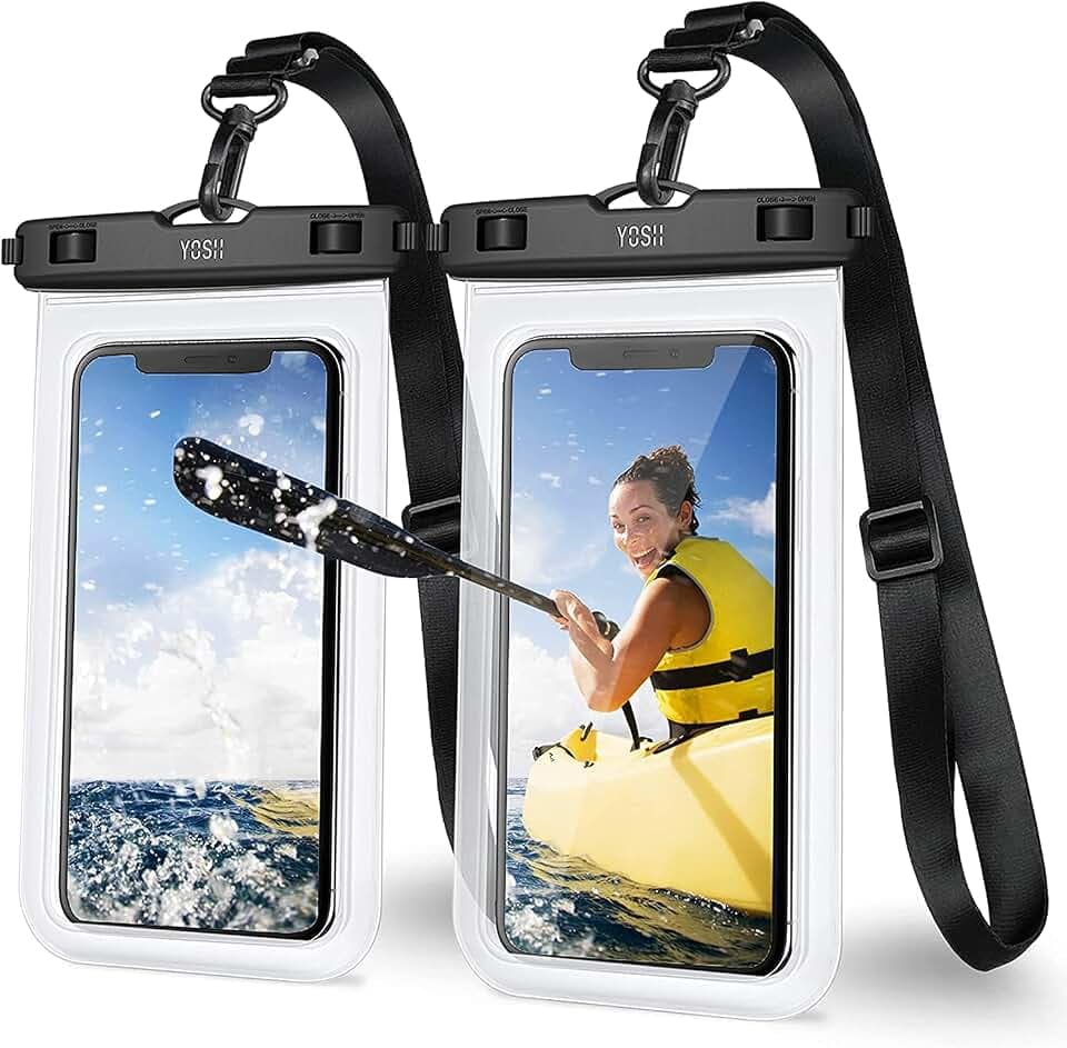 YOSH wasserdichte Handyhülle [Verstellbare Schlaufe] 2 Stück, bis zu 7,0"