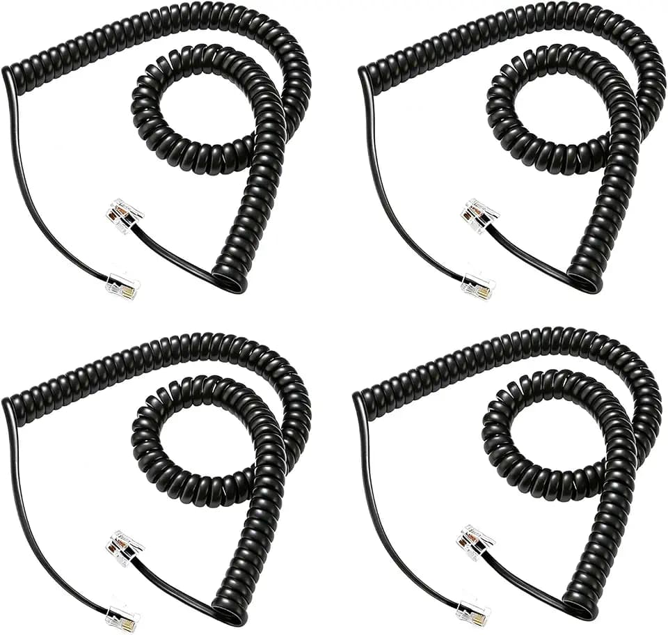 Comtrue Phone Cords for Landline, 2-Pack, Telephone Handset Cords