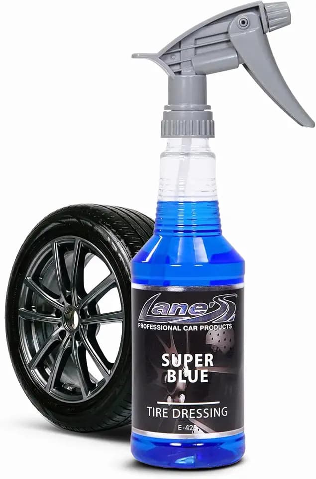 LANE'S Super Blue Tire Dressing | High-Gloss Tire Spray | 16oz (Pack of 1)