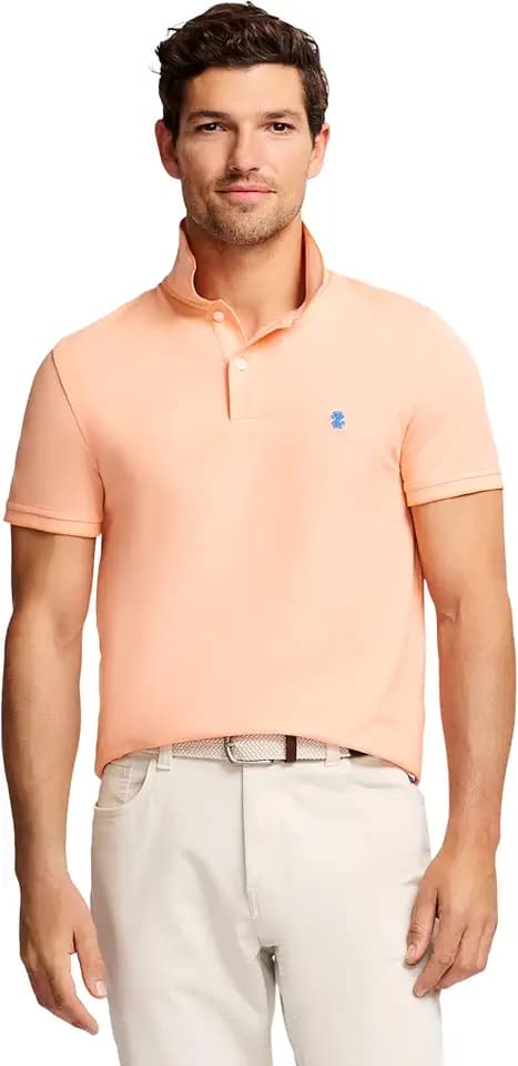 Izod Men's Advantage Performance Short Sleeve Polo Shirt
