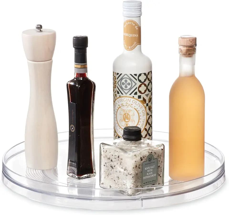iDesign 14.5-Inch Lazy Susan Organizer, Clear