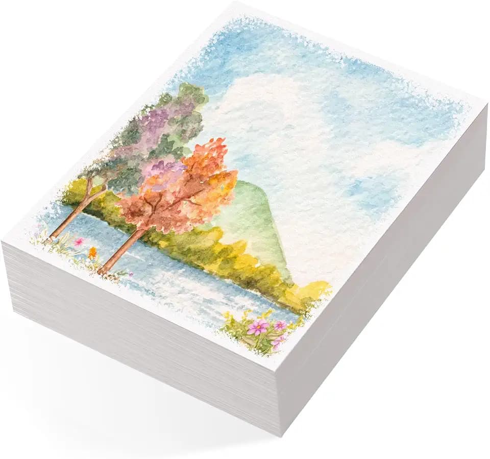 80 Sheets Watercolor Paper Bulk, 5 x 7 in, 110 Lb/230 GSM, Cold Press