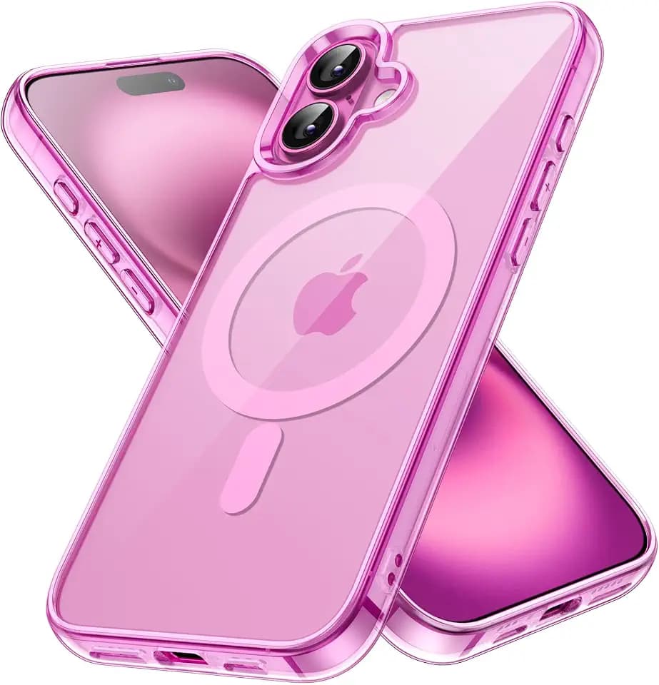 JETech Magnetic Case for iPhone 16, Pink