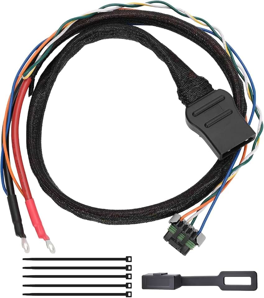 42014 4 Pin Truck Side Battery Cable Wiring Harness, Fit for Western SnowEx Fisher Blizzard Snow Plow, Truck Side Power Cable Set