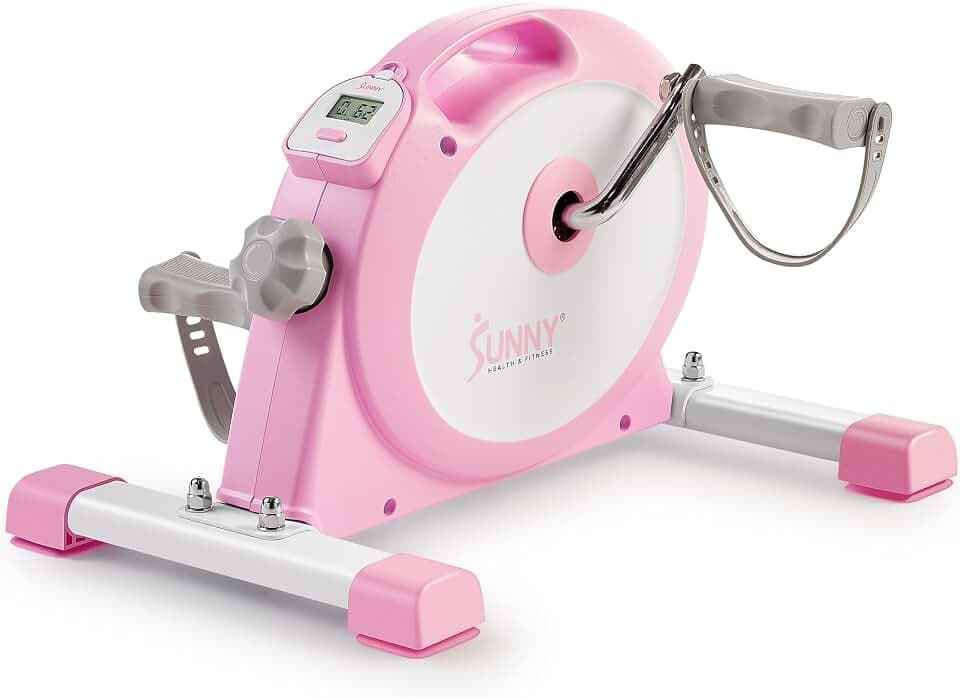Sunny Health & Fitness Smart Mini Cycle, Under Desk Pedal Arm/Leg Exerciser