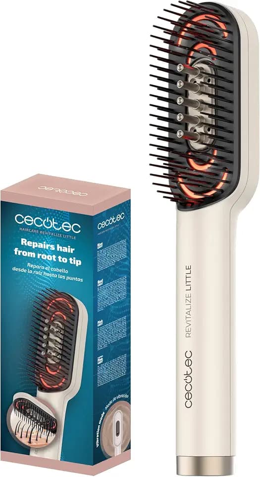 Cecotec Reparatur-Haarbürste HairCare Revitalize Little, 4 LED