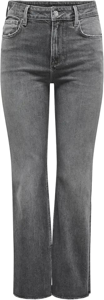 ONLY Damen Jeans Onlbailey Hw Kick Flare DNM Cro