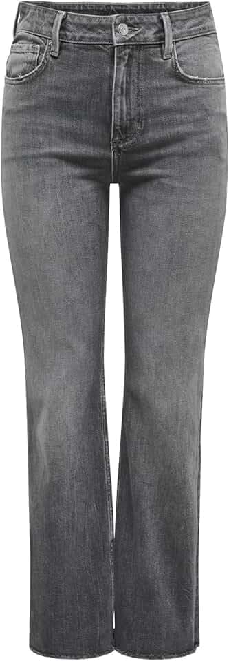 ONLY Damen Jeans Onlbailey Hw Kick Flare DNM Cro