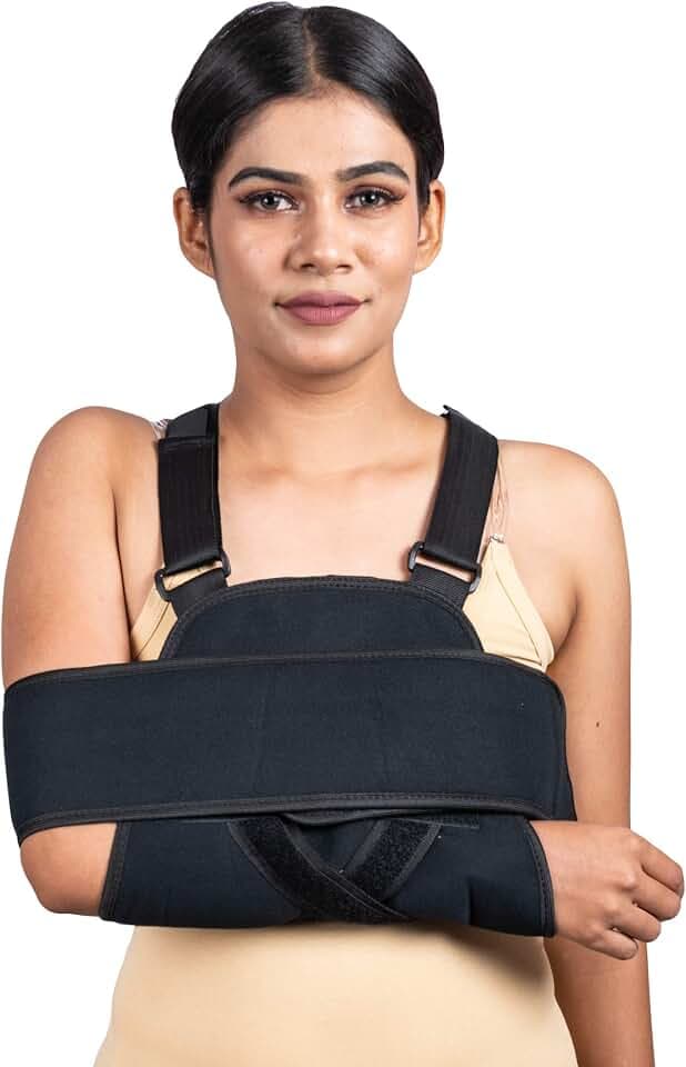 WC_Arm Sling Schulter-Wegfahrsperre Vollständig verstellbare Rotatorenmanschette und Armstütz-Schulter-Sling-Armband Schultergurt-Wegfahrsperrenband für Männer und Frauen