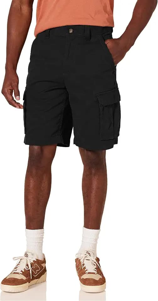 Amazon Essentials Men's 10" Classic-Fit Cotton Twill Cargo Shorts, Multiple Pockets (Available in Big & Tall)