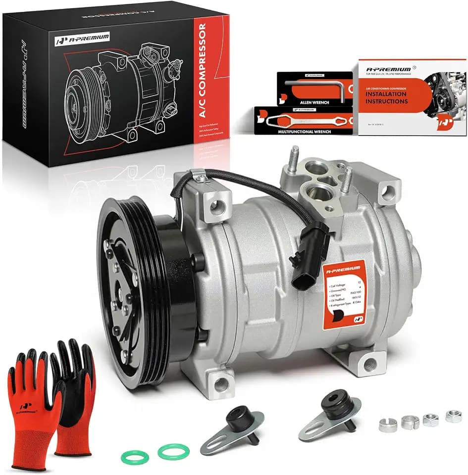 A-Premium Air Conditioner AC Compressor with Clutch
