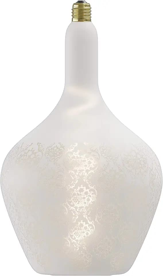 CALEX Versailles Blanc Baroque - Wit - Led lamp - Ø215mm - Dimbaar - E27 Fitting - 5W 1800K 150lm - Energielabel B
