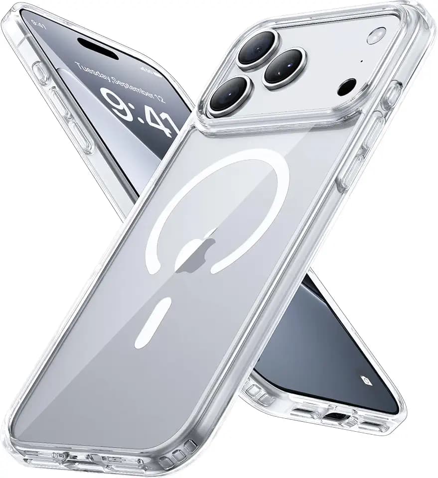 Miracase für iPhone 17 Pro Hülle mit Magsafe TOP MIL, Kristal