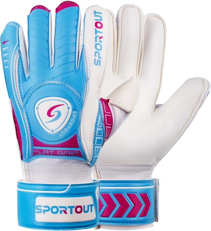 Sportout Torwarthandschuhe Kinder Fingersave Torwarthandschuhe Herren Fußballhandschuhe mit Fingerschutz für Erwachsene und Jugendliche