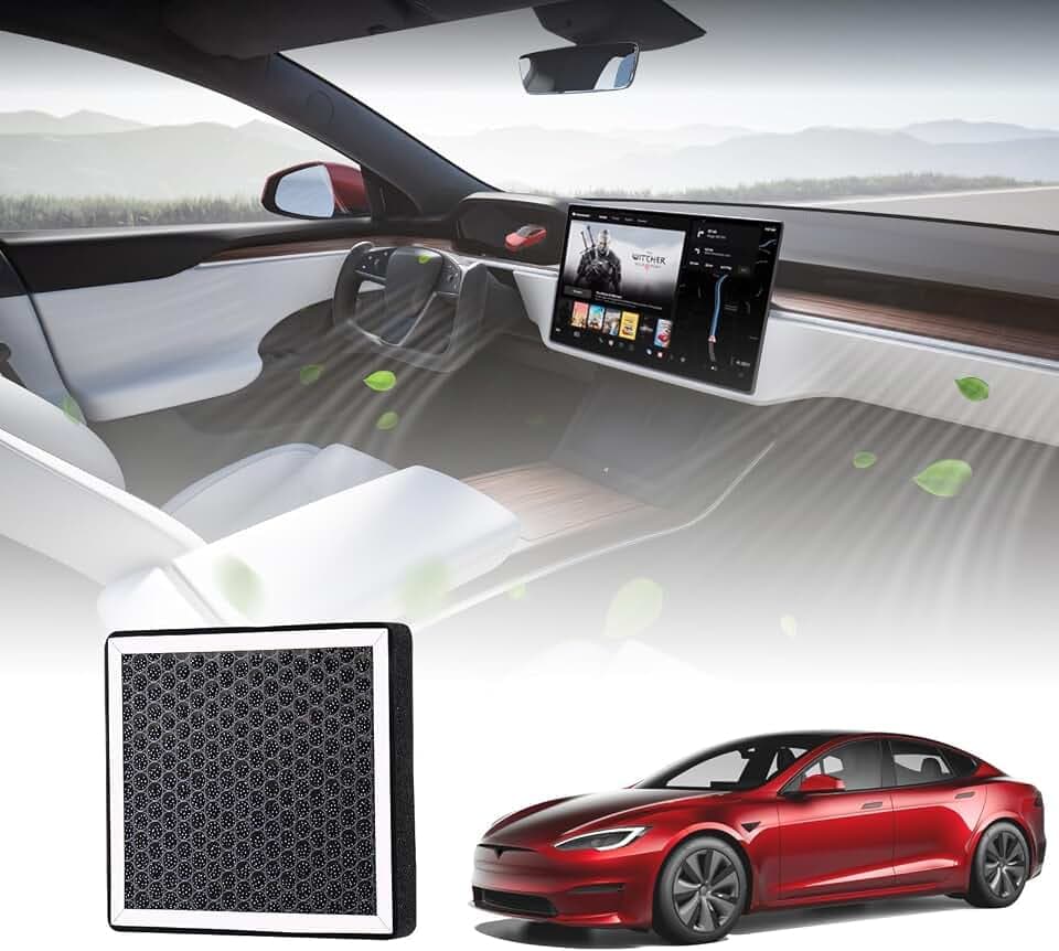 BASENOR 2026 Upgrade Cabin Air Filter HEPA for Tesla Model S Model X