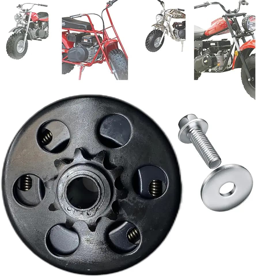 QYMOTO 16MM Bore 10 Tooth Clutch 10T Fit for Coleman CT200U-A CT200U-ex Axis 200 Centrifugal Mini Bike Clutch (NOT fit 3/4" Shaft Bore)