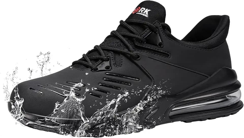 LARNMERN Waterproof Steel Toe Work Non Slip Shoes Men