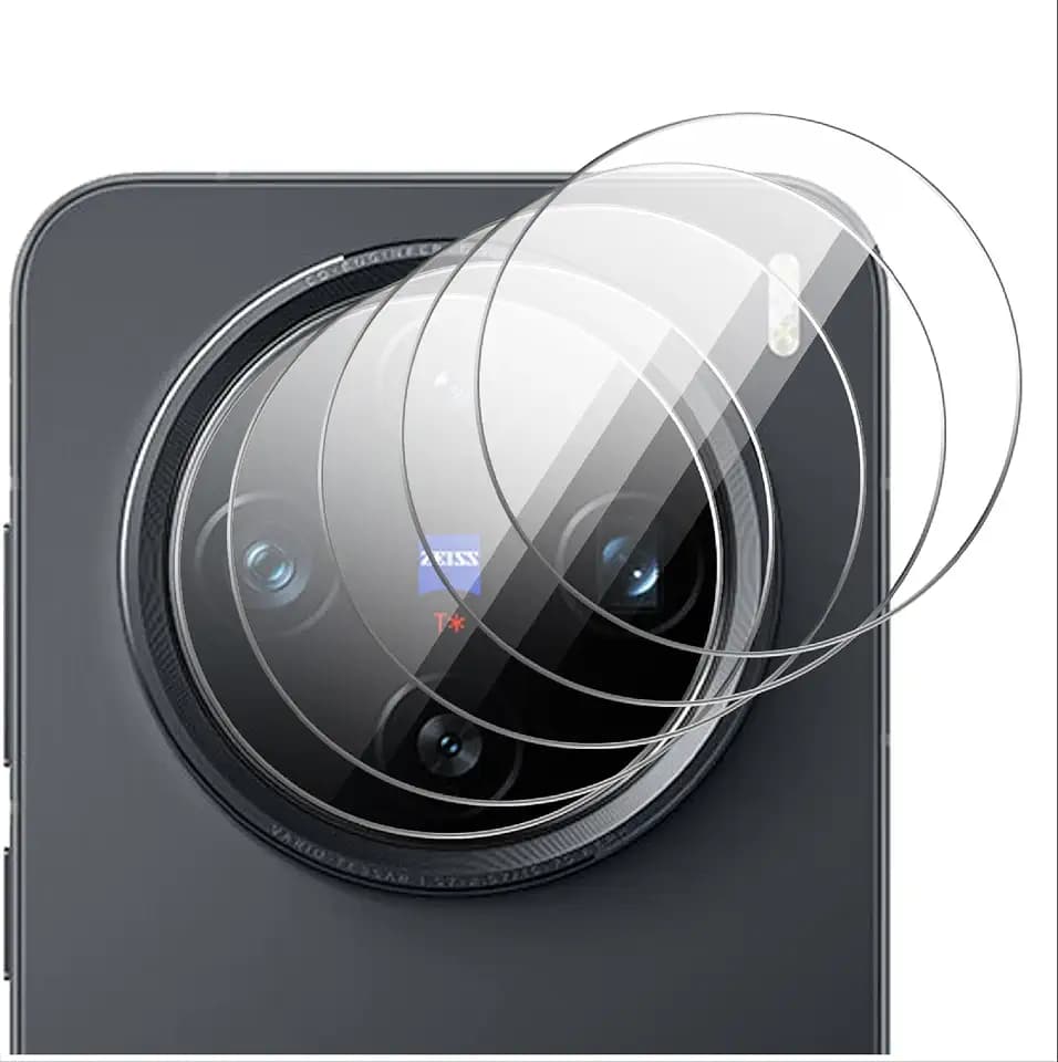 GIOPUEY [Ultra dünn 4 Stück Kameraschutz Kompatibel mit VIVO X200 Pro Mini, HD Kamera Glas Schutzfolie [Kratzfest] Camera Protector für VIVO X200 Pro Mini