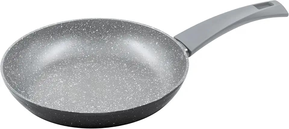 Zanetti Durapietra Antihaft-Pfanne, geeignet für alle Herdarten einschließlich Induktion, formstabiler Boden, dicke Beschichtung, Soft-Touch-Griff, Durchmesser 18 cm