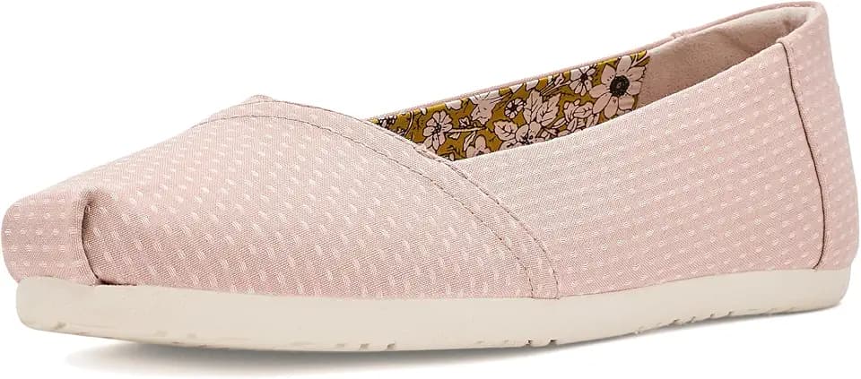 TOMS Women's Alpargata Ballet Flat, Textile Upper