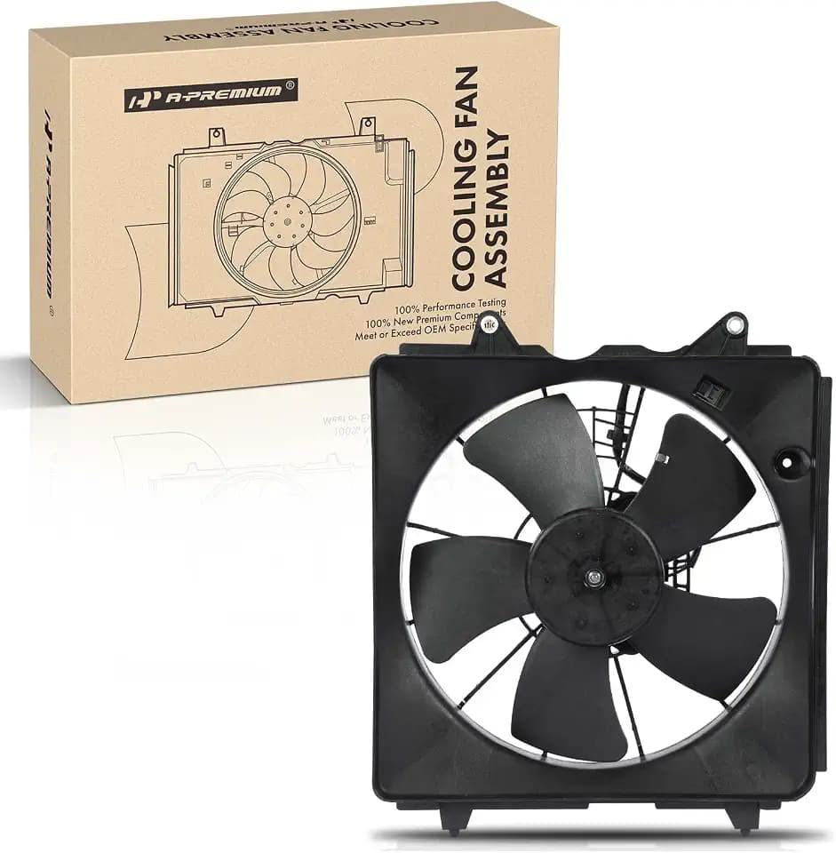 A-Premium Left Engine Radiator Cooling Fan Assembly