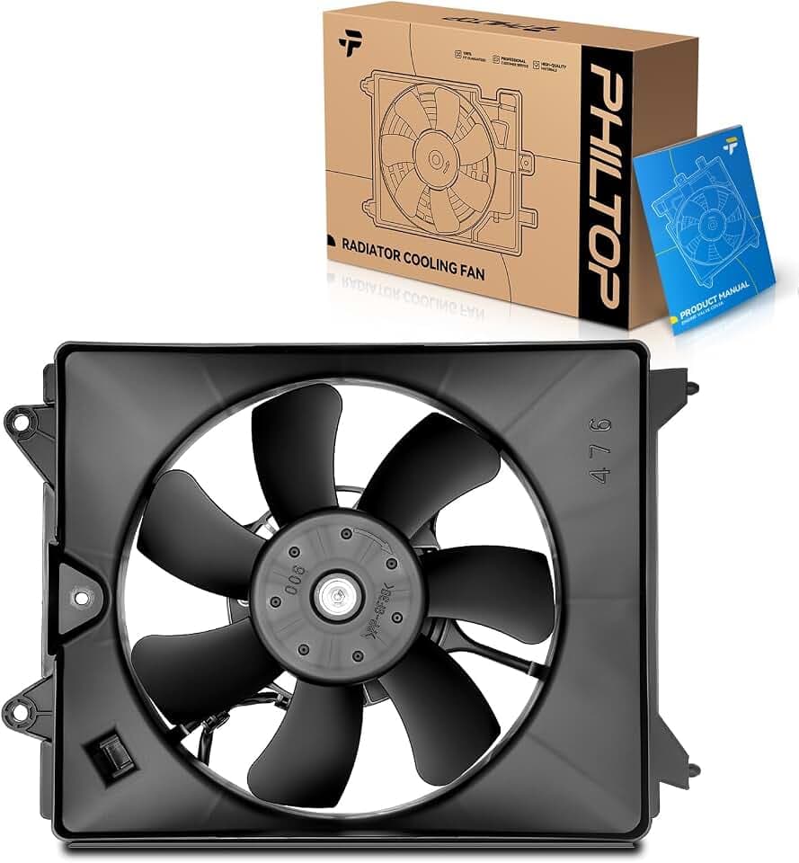 PHILTOP 621490 Radiator Cooling Fan Assembly for 2012-2015 Civic 1.8L