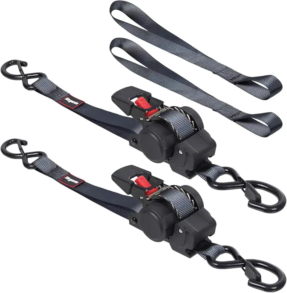 Retractable Ratchet Straps12FT Automatic Cargo Tie Down Straps