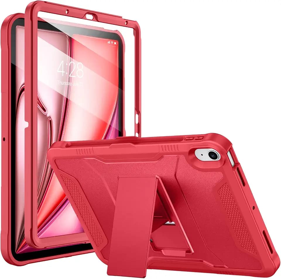 Soke Case for iPad Air 11-inch M4/M3/M2 (2026/2025/2024) - Burgundy Red