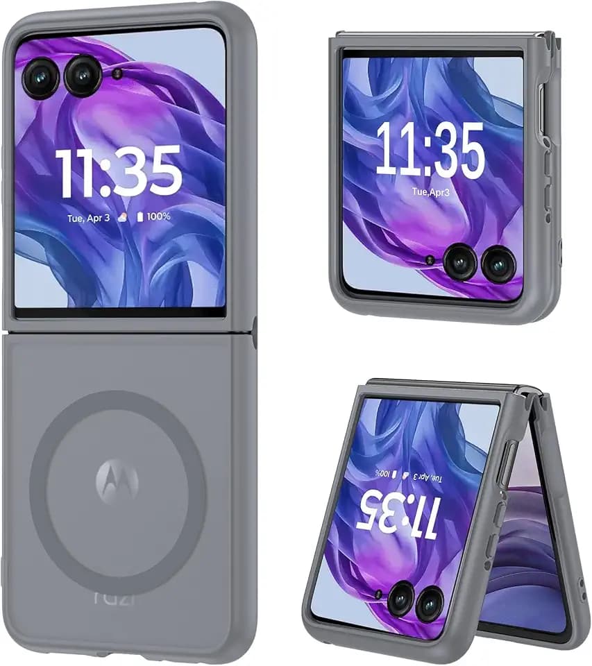 DUEDUE Magnetic for Motorola Razr Plus 2026/2025/2024 Case, Gray