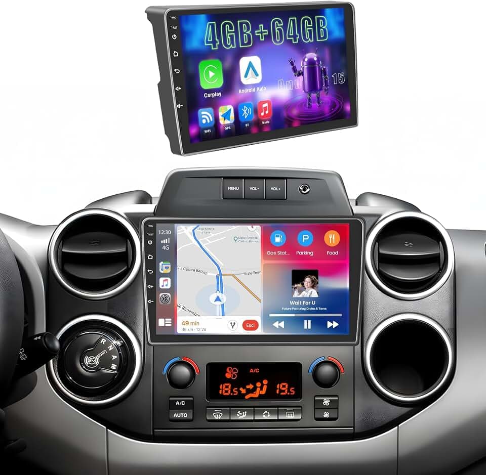 4+64GB 9" Android Autoradio für Citroen Berlingo B9 2008-2017